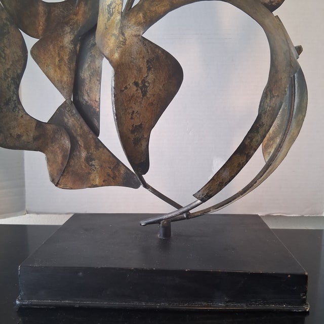 1970s Mid-Century Brutalist Flame Table Sculpture For Sale - Image 5 of 6