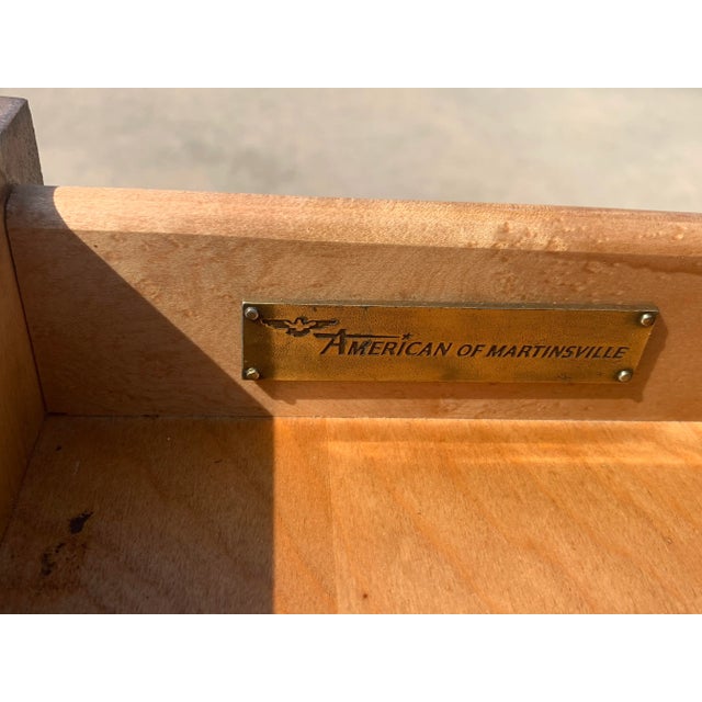 Mid-Century Modern Mid Century American of Martinsville Smoked Mirror Console Table For Sale - Image 3 of 7