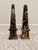 1970s Timelsss Vintage Coffee and Caramel Colored Italian Portoro Nero Solid Marble Obelisks, Grand Tour Style, Mid Century, a Pair For Sale - Image 5 of 8