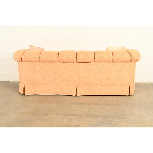 Baker Furniture English Traditional Custom Upholstered Roll Arm Sofa For Sale - Image 12 of 15