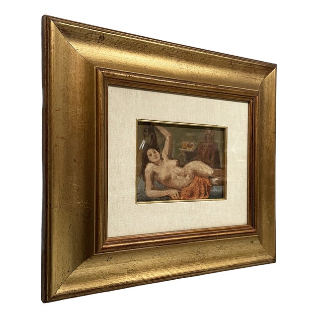 Italian School, Modern Composition, 1974, Oil on Cardboard, Framed For Sale
