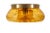 Metal Large Amber Glass Donut Wall or Ceiling Lamp in from Doria Leuchten, Germany, 1970s For Sale - Image 7 of 9
