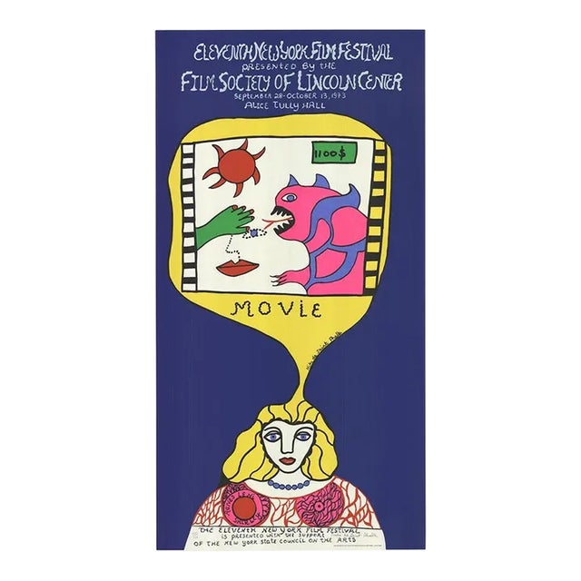 NIKI DE SAINT PHALLE Eleventh New York Film Festival, 1973 - Signed For Sale