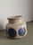 Mid-Century Modern Stoneware Vase with Cobalt Blue Polka Dots, 1960 For Sale - Image 4 of 10