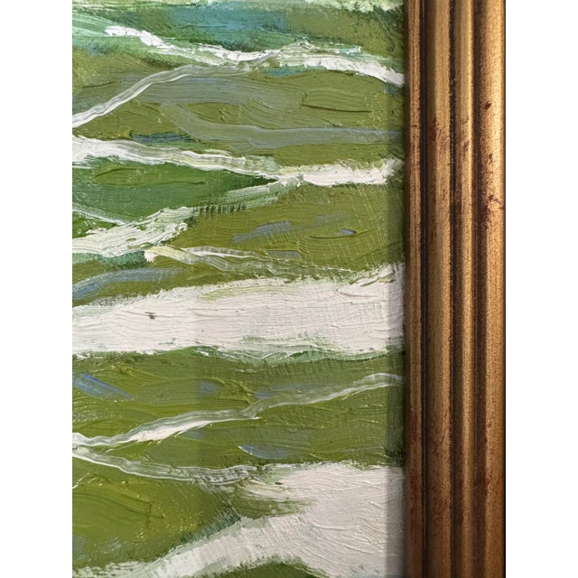 George T. Chakos: West Coast Series: "Rocky Shores of Marin County: Green Surf" For Sale - Image 4 of 8