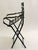 Blue French Children's Garden Folding Chair, 1930s For Sale - Image 8 of 9