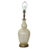 Large elegant handblown semi clear Murano glass table lamp very much in the style of Barovier e Toso. Large round...