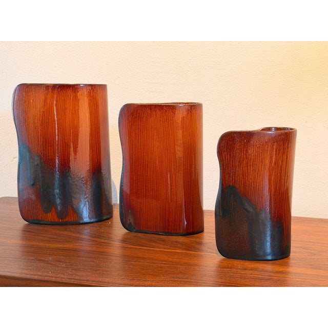 Postmodern Sculptural Ceramic Vases from Studio Wienböker, Germany, 1986, Set of 3 For Sale - Image 3 of 12
