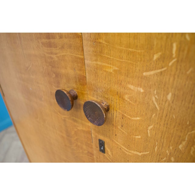 Vintage Oak Wardrobe from D M Letchworth, 1955 For Sale - Image 6 of 9