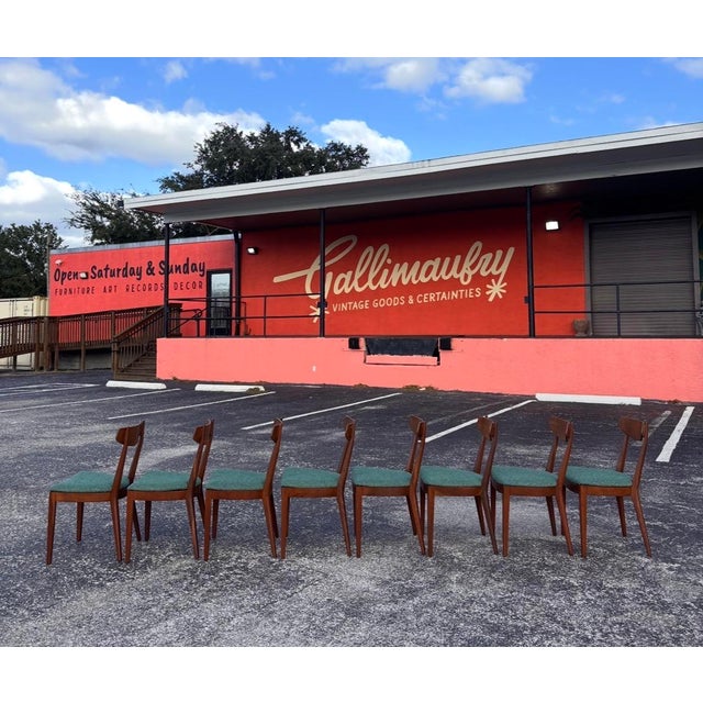Drexel Restored Mid Century Drexel Sun Coast Dining Chairs - 8 For Sale - Image 4 of 18