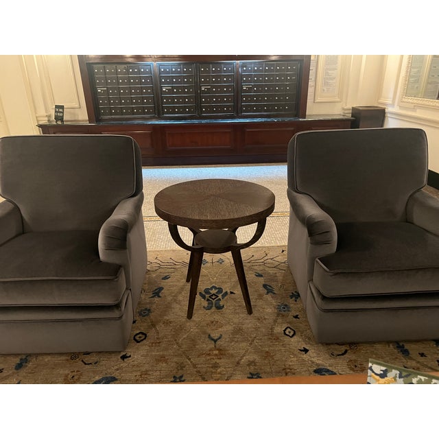 Kravet “James” Side Table by Jan Showers – Desert Brown Cerused Oak Solid oak James Side Table by Jan Showers for Kravet...