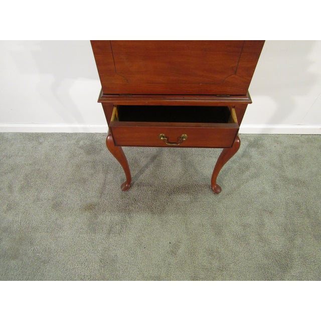Henkel Harris Solid Cherry Wine Chest For Sale - Image 11 of 14
