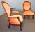 Early 20th Century French Rococo Revival "Gentleman and Lady's" Chairs For Sale - Image 6 of 15