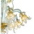 Contemporary Italian Clear and Gold-Leaf Chandelier with Flowers and Leaves Murano Glass by Simoeng For Sale - Image 3 of 5