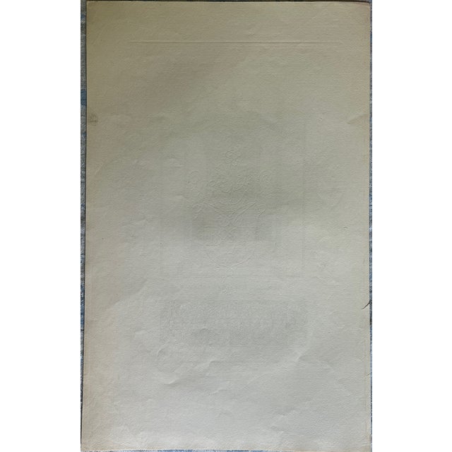 Mid 19th Century Mid 19th Century Etching Reproduction of a Throne From XVI Century by Nicolas Xavier Willemin For Sale - Image 5 of 5
