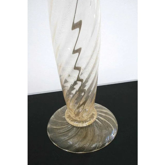 Murano Glass Table Lamp from Barovier & Toso, Italy, 1960s For Sale - Image 4 of 9