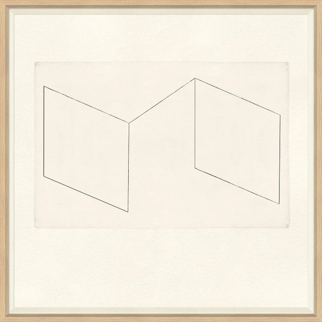 Minimalism Carrier & Company for Soicher Marin 'Fold' Framed Minimalism Print For Sale - Image 3 of 3