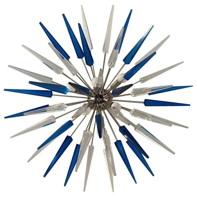 French Exploding Fireworks Flush Pendant Light For Sale - Image 12 of 13