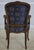 Pair Vintage French Louis XV Style Open Arm Upholstered Chairs For Sale - Image 4 of 12