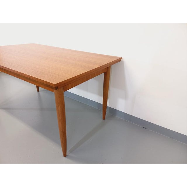 Vintage Scandinavian Style Dining Table in Teak, 1960s For Sale - Image 12 of 18