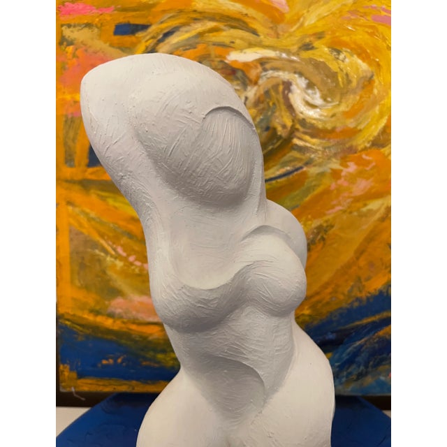 Sculpture Materials 1980s Mitsou, Abstract Nude Plaster Maquette Sculpture For Sale - Image 7 of 11