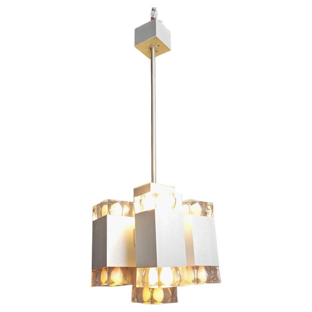 Vintage Italian Cubic Pendant attributed to Gaetano Sciolari, 1970s For Sale - Image 14 of 14