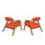 A classic pair of mid-century modern lounge chairs designed by Adrian Pearsall for Craft Associates. The “Captain’s Chair”...