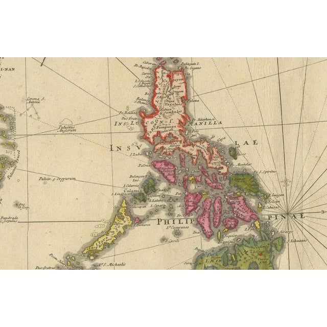 Hand-Colored Map of Southeast Asia and the East Indies, 1748 For Sale - Image 4 of 7