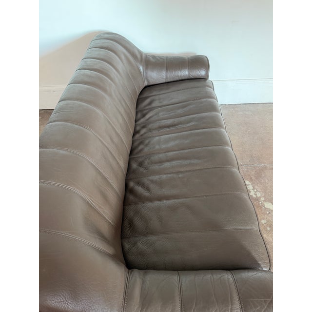 1980’s Buffalo Leather Ds-44 Attributed to DeSede Sofa For Sale - Image 16 of 16