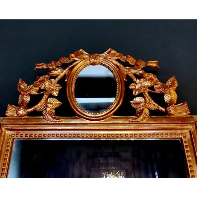 1800-1830 Rococo’ Giltwood Frame and Double Mirror For Sale - Image 6 of 13