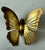 Set of 3 Vintage Mid Century Brass Butterfly Wall Hangings For Sale - Image 4 of 8
