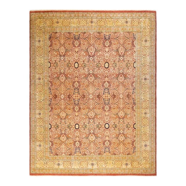Orange Mogul, One-of-a-Kind Hand-Knotted Area Rug in Orange, 8' 2" x 10' 7" For Sale - Image 8 of 8