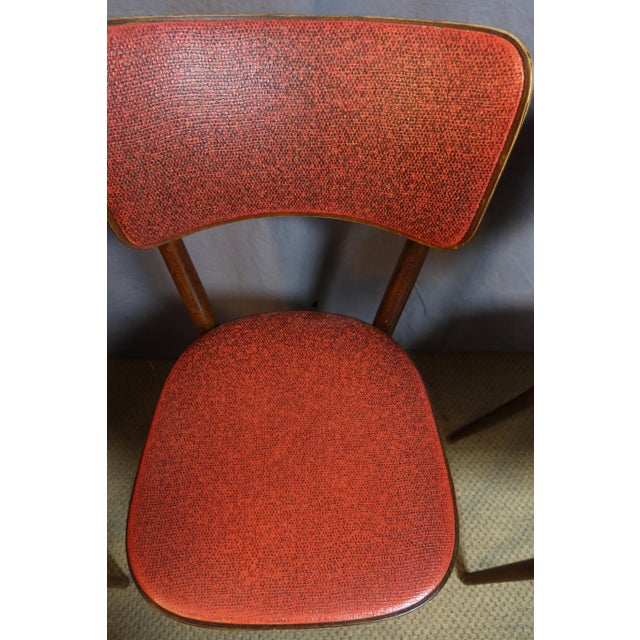 Set of six bistro chairs by Maison Baumann. These chairs, which are in their original condition and in very good...