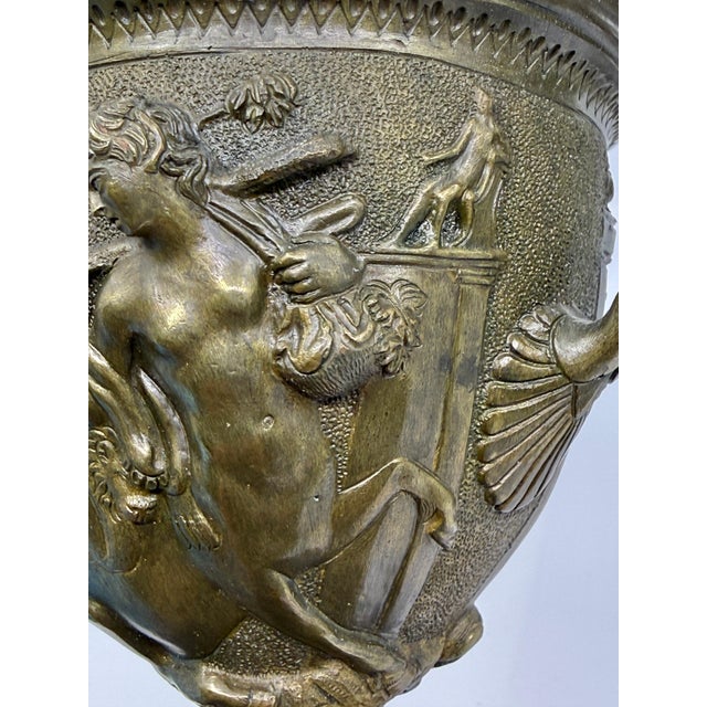 Mated Pair 19th Century NeoClassical Bronze Tazzas after the Pompeiian Antiques For Sale - Image 17 of 18