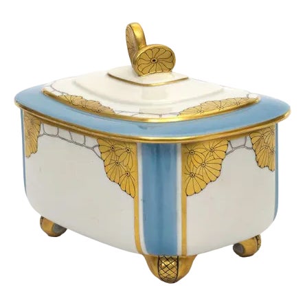 Porcelain Dish with Lid For Sale