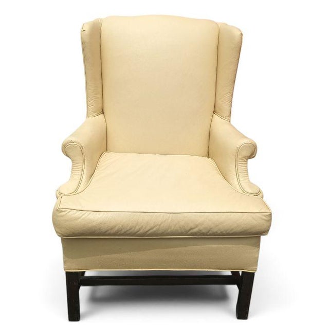 1970s 1970s Wingback Chippendale Chair That Strikes a Perfect Balance Between Traditional Sophistication & Sleek Mid-Century Design For Sale - Image 5 of 6