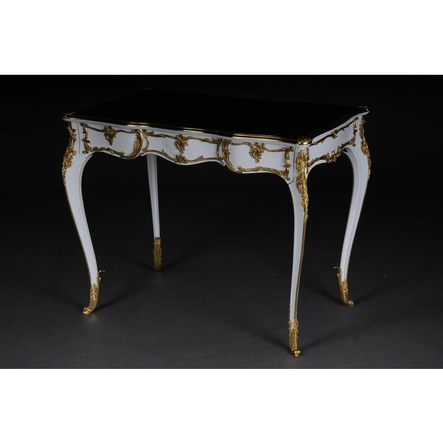 20th Century Louis XV White Writing Desk For Sale - Image 9 of 18