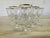 Vintage 1970s set of 6 gold rim wine stems. No marks.