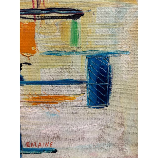 Vintage Abstract Oil Painting For Sale - Image 9 of 10