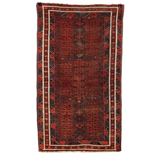 Baluchi Rug in Cotton & Wool For Sale - Image 12 of 12