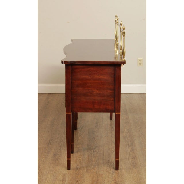 1980s Statton Hepplewhite Style Cherry 'Centennial' Serpentine Sideboard For Sale - Image 11 of 13