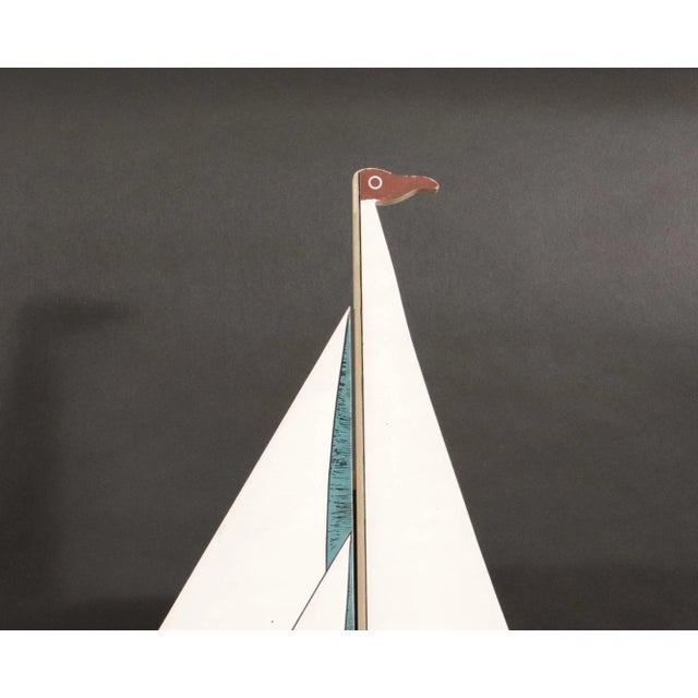 Warren Kimble Sailing Ship Hanging Cabinet For Sale - Image 4 of 10