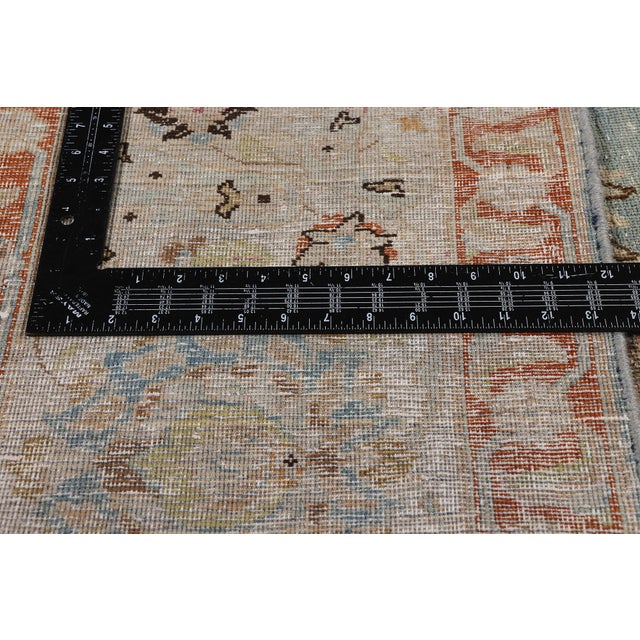 Textile Antique Persian Mashhad Rug, 09'08 X 12'05 For Sale - Image 7 of 10