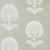 Schumacher Ottoman Flower Sisal Wallpaper in Fog For Sale