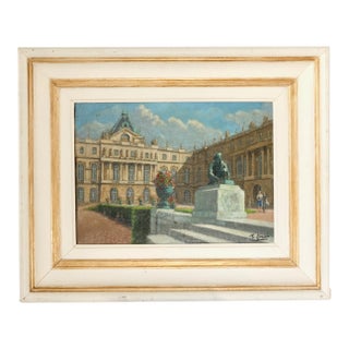 French Painting of the Gardens of Versailles For Sale