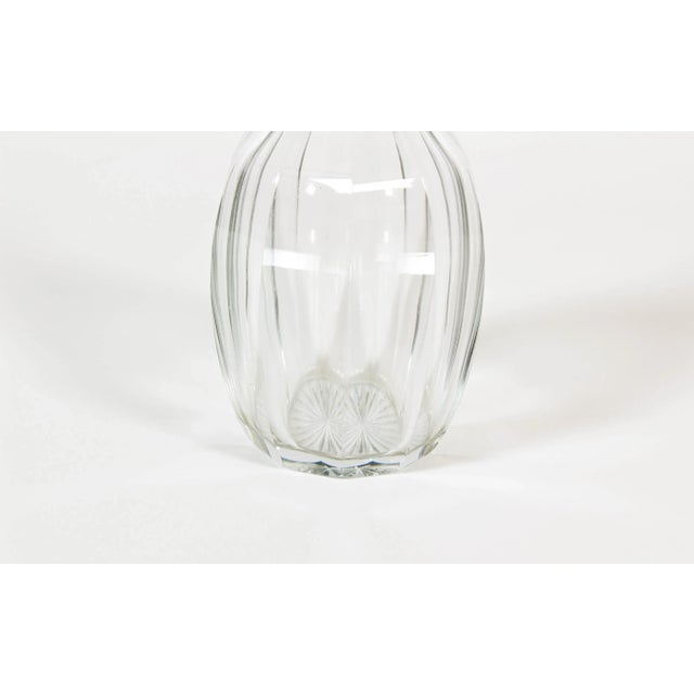 1970s Designer Crystal Decanter, English Decanter, Vintage Glass Decanter For Sale - Image 5 of 10