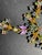 Mid-Century Modern MCM Jewelry by Ark. Necklace With Rhinestone Pastel Tones of Light Blue, Soft Pink, Peridot Green, Yellow, and Clear Crystals For Sale - Image 3 of 6