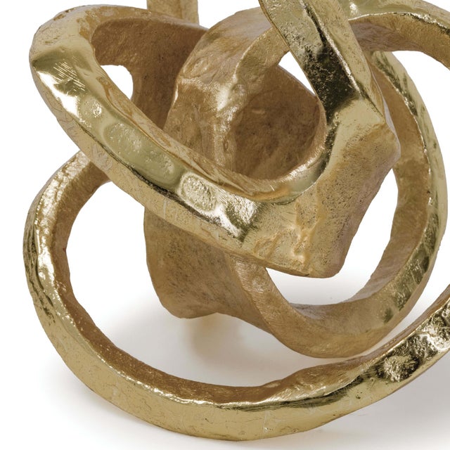 Regina Andrew Metal Knot in Gold For Sale - Image 4 of 5