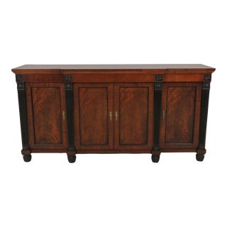 Baker Neoclassical Mahogany Sideboard Buffet For Sale