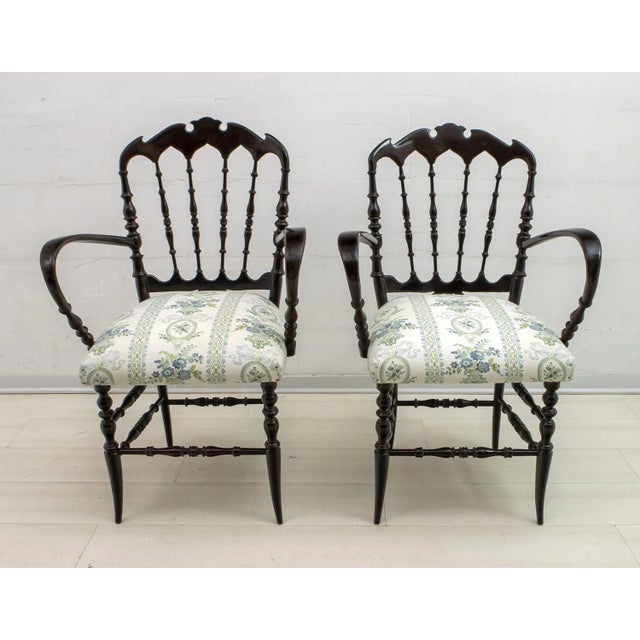 Mid-Century Chiavari Sofa and Chairs Set by Descalzi Gaetano for Desclazi, 1950s, Set of 3 For Sale - Image 9 of 18